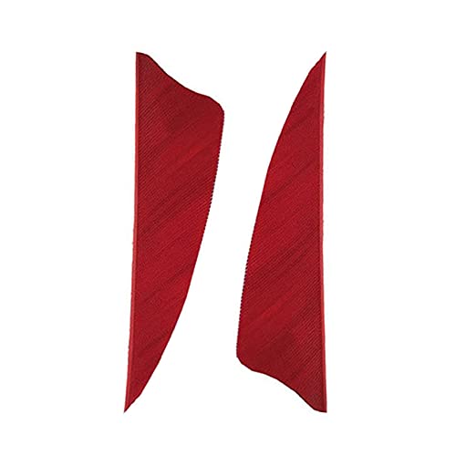 Zzyb 50Pcs Arrow Turkey Feathers Archery Arrow Fletches 3 Inch Natural Feather Fletching Right Wing For Diy Hunting Carbon Arrows (Red) #TOP4