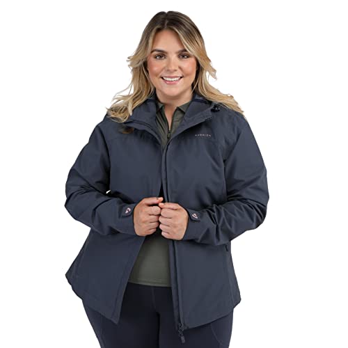 Image of Aubrion Shires Cloudburst Womens Raincoat - Navy Blue Large
