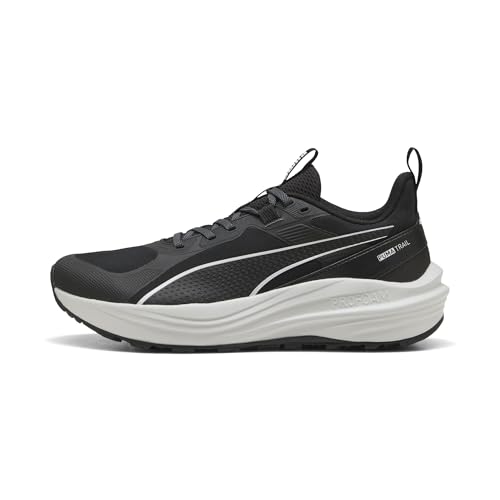 Puma Men's Flare PRO Trail Running Shoes, Puma Black-Feather Gray, 7