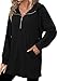 onlypuff Black Drop Shoulder Sweatshirts Womens Oversized Hoodies Pullover Tops Casual Comfy Fall Fashion Tunic with Pockets L