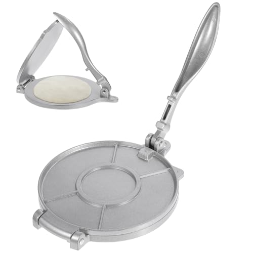 KESYOO Tortilla Press Folding Aluminum Tortilla Maker Roti Pie Press Kitchen Tool Silver 44.00X20.00X5.00CM