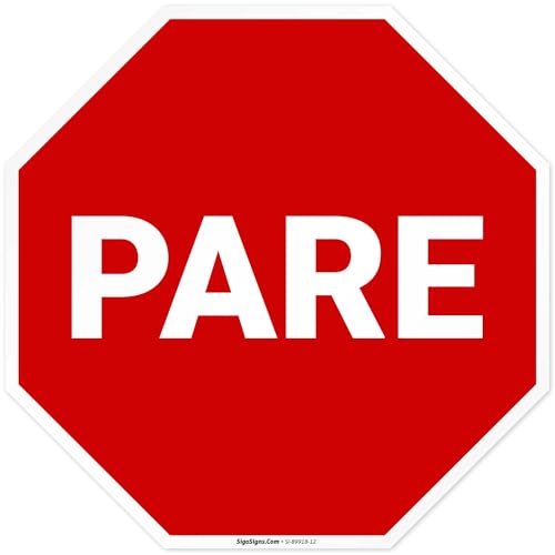 Stop Spanish Safety Sign,