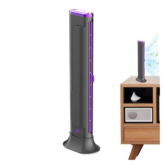 Ventilador de aire acondicionado – Dispositivo de refrigeración portátil personal, Circulador de aire ajustable de velocidades, Gadget recargable compacto, Funcionamiento silencioso | Equipo de