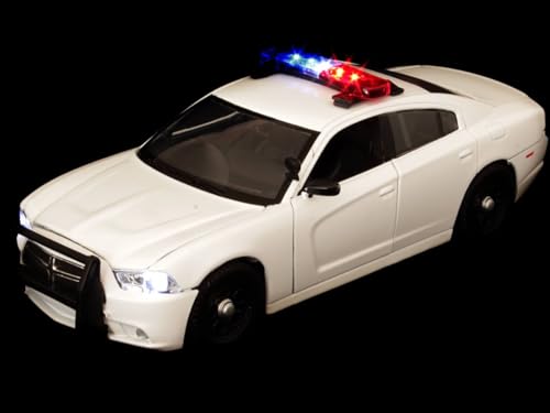 Motormax 2011 Dodge Charger Pursuit Police Car White 1/24 miniatura 6