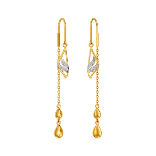 Image of Joyalukkas 22k (916) Purity BIS Certified Sui Daga Gold Earrings For Women