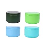 Gatuida 4 Stück Mini Weißblech dosen mit Luftdichtem Deckel Vielseitige Aufbewahrungsboxen aus...