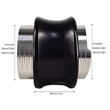 Pesfehhy Tamper 51 mm, podwójny rozdzielacz poziomujący 2 w 1, regulowane płaskie ubijaki sprężynowe ze skalą narzędzie do kawy