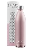 Ideal para niños: la botella térmica FLSK de acero inoxidable tipo 304 no contiene BPA y, por lo tanto, es perfecta como botella para la escuela y para llevar alimentos para bebés