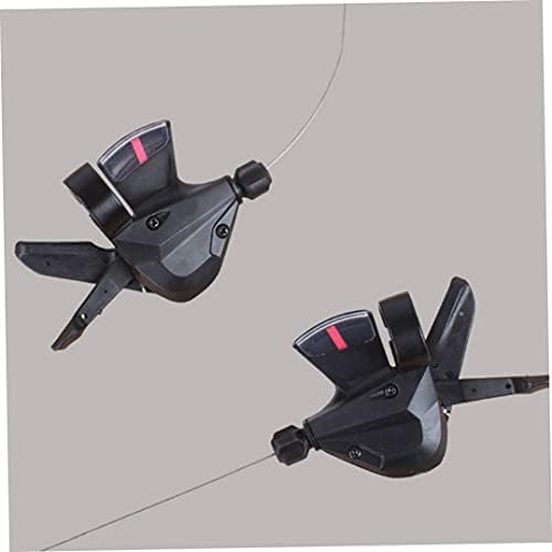 Liummrcy Bike Shifters,Gear Levers for Mountain Bikes,Road Bike Shifters, Gear Shift Brake Combination with Brake Cable,Rapid Fire Thumb Shifter 8/24 Speed Lever Set Black with Inner Shift Cables