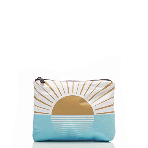 ALOHA Collection Small Pouch | Lightweight Packable and Splash-Proof Makeup Pouch | Easy to Clean (Westside)