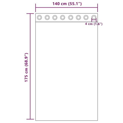 Rideaux élégants blancs 140x175 polyester au tombé fluide et durable - 7