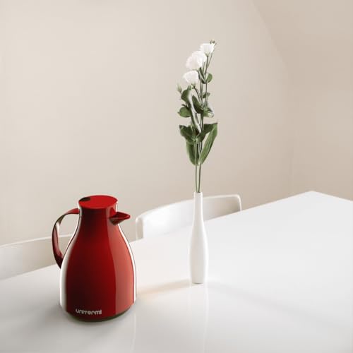 Garrafa Térmica com Gatilho Unitermi Paris 1 Litro - Vermelha