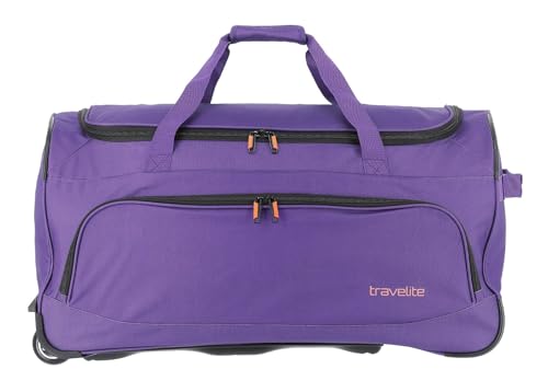 travelite trolley sac de voyage à roulettes, sac a roulette de sport BASICS FRESH, sac de voyage léger avec roulettes grand, 71 cm, 89 litres