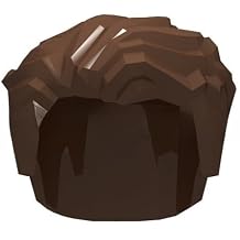 50 Piece Short sideburns, Short Hair on The Back, Brown, Compatible with Lego Parts and Pieces