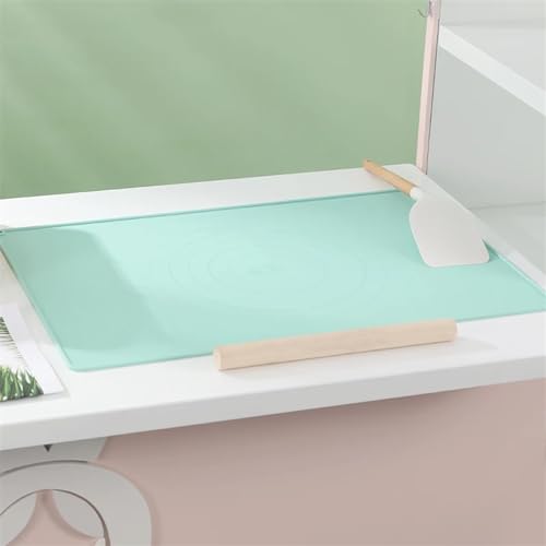 EXKURPOO Baking Mat Silicone Mat Kitchen Kneading Dough Baking Mat Cooking Cake Pastry Non-stick Rolling Dough Pads Tools Sheet Bake Accessories(White,Small) - Image 7
