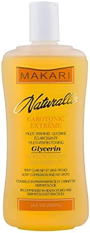 MAKARI Naturalle Carotonic Extreme Body Glycerin (16.6 oz) | Helps Brighten Skin and Fade Body Scars and Marks | Glycerin Oil for All Skin Types  | Safe for Sensitive Skin and Kids Ages 12 and Up