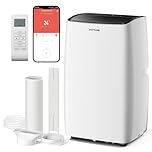 KOMORE 12000 BTU Air Conditioner, 5-in-1 Air Conditioning Unit with Auto, Cooling, 3 Fan Speeds, Dehumidifier, Sleep Mode 24H, Digital Display, App WIFI & Remote Control, Window Kit