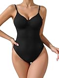 JEKAOYI Women's Shapewear Bodysuit, Tummy Control Seamless Thong Body Shaper with Adjustable Straps