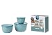 Mepal Multischüssel-Set Cirqula 3-teilig – Nordic green (500, 1000, 2000 ml) – bruchfestes Material - auslaufsicher – tiefkühlgeeignet - spülmaschinengeeignet, 19.5 x 19.2 x 12 cm