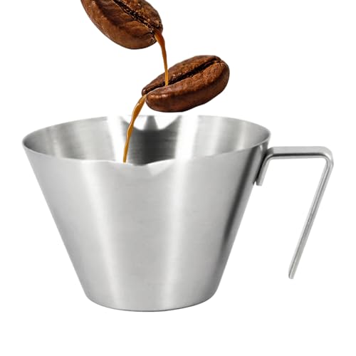 Taza De Vertido | Medidor Líquidos,Jarra Acero Inoxidable Termorresistente Con Asa Doble Pico Escalas Para Mezclar Bebidas Cocina Hornear Cocción