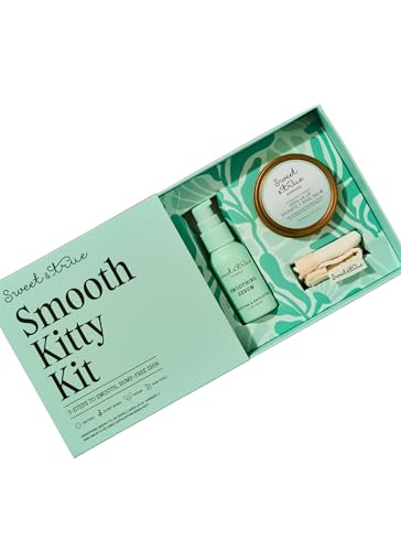 Sweet & True - Smooth Kitty Kit - 3 Steps to Smooth Irritation-Free Skin for after shaving, waxing or sugaring