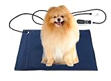 DEOMAN Pet Heating Pads for Dogs Cats Heated Bed mat,Electric Dog Heating pad with Timer to Keep pet