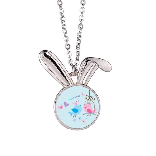 Collier cage d'oiseaux pendentif femme sautoir court géométrique et tendance actuelle