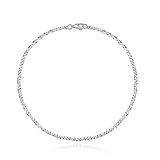 Sterling Silver Anklet Bracelet Sparkle Rope Italian Chain 9 10 11 inch Hypoallergenic Jewelry for...