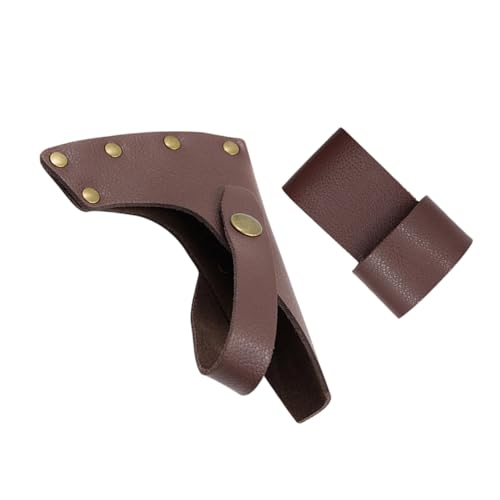 KESYOO Portable Hatchet Cover for Outdoor Use Light Brown Case Versatile Ax Sleeve for Camping and Barbecue Fit Functional and Stylish Design