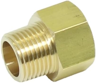 2 Pcs 1/2" NPT Pipe Female x M16 x1.5 Male Metric Gauge Adapter Stainless 304 Oil Fuel Air