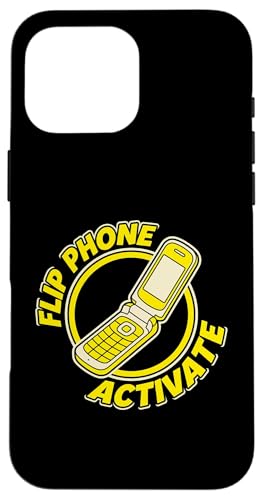 Flip Phone Activate Retro 90s Tech �m�X�^���W�A���D�� �X�}�z�P�[�X iPhone 16 Pro Max �p