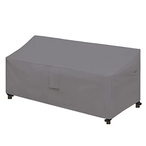 Easy-Going Waterproof Patio Sofa Cover UV Resistant 3 Seater Outdoor Sofa Cover Weatherproof Lawn Patio Furniture Cover with Tape Sealed Seam (79Wx37Dx35H inch, Grey)
