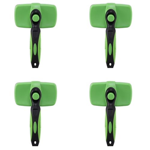 Peigne chien contre perte de poils brosse auto-nettoyante chat long