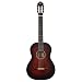 Ortega Guitars 6 String Family Series Pro Solid Top Nylon Classical Guitar, Right, Bourban Fade, 4/4 (R55BFT)