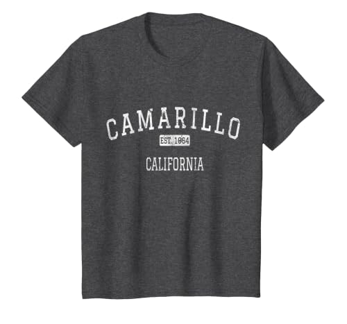 Camarillo California CA Vintage T-Shirt, Youth, Dark Heather Grey, 2T