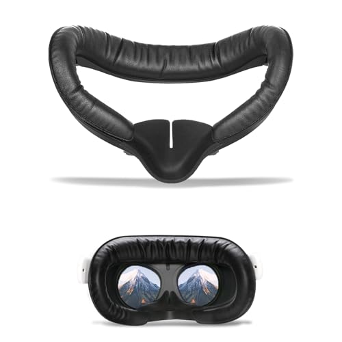 Wjelet Komfort Face Cover Gesichtsauflage für Oculus Quest 2, Schweißfestes PU-Schaumstoffkissen Gesichtsabdeckungspad für Quest, Gesichtsschnittstelle-Gesichtsauflage für Meta Quest 2 Zubehör Ersatz