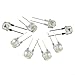 Minhe 10PCS Professional Grade Inline LEDs In Distinctive Straw Hat Design (8MM) Tailored For Industry Use(White)