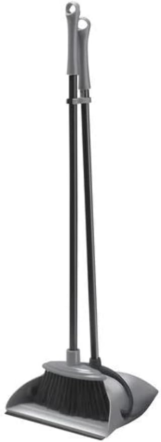 Addis Folding Long Handle Dustpan And Brush Set In Graphite