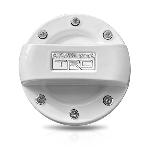 パーツ TRD Fuel Cap Cover Amazon.co.jp: Rare TRD Gasoline Fuel Spout Cap White Fuel Cap