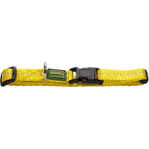HUNTER TRIPOLI VARIO BASIC Hundehalsung, Hundehalsband, Nylon, reflektierend, Klickverschluss, XS-S, hellrosa