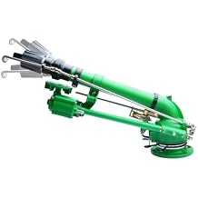 2inch Impact Sprinkler with Pressure Gauge, Farm Irrigation Spray Gun - 360 Large-Area Watering Spray for Lawn Garden Irrigation