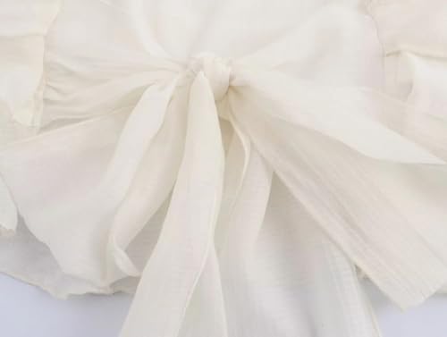 Cute Crop Tops Y2K Camisole Halter Fairy Grunge Shirts Women Summer 2025 Trendy Sheer Ruffle Mesh Beach Boho3