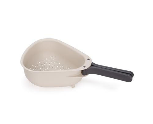 Joseph Joseph Droplet Compact Colander with Folding Handles, Space-Saving Design, Easy-Pour Corners, for Draining Vegetables, Pasta, Fruits by Joseph Joseph - Used condition - US$12.23