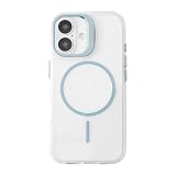 HanaRo iPhone16 用 ケース スマホケース MagSafe対応 カメラ レンズカバー スタンド マグセーフ クリアケース ﾌﾞﾙｰ