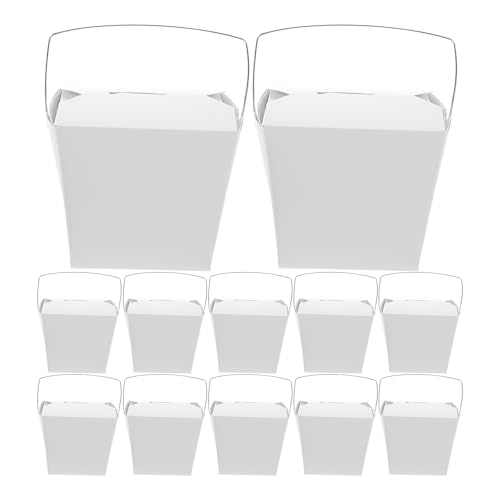 Artibetter 50pièces Boîtes Traiteur avec Anse Fil Métallique pour Aliments Froids et Chauds Contenants Alimentaires Pail Pratiques pour Repas à Emporter Pique-niques et Fêtes