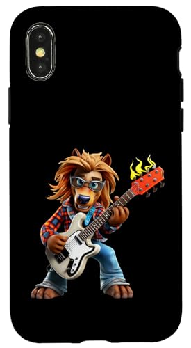 Cool Lion �M�^���X�g ���b�N�~���[�W�b�N�v���[���[ ���� �X�}�z�P�[�X iPhone X/XS �p