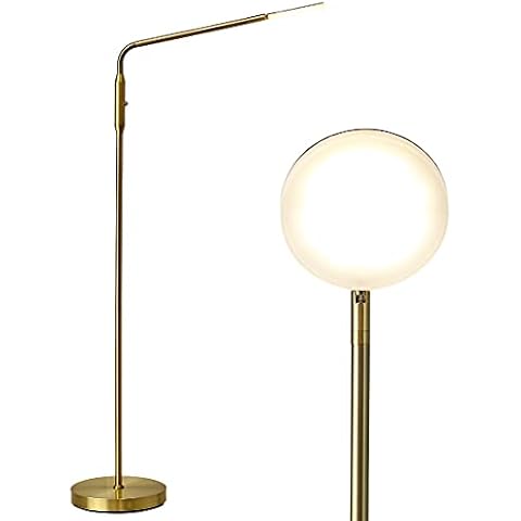 O'Bright Moon - Dimmable LED Floor Reading Lamp (Antique Brass) Cover