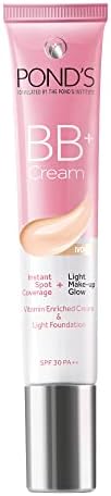 POND'S BB+ Cream | Instant Spot Coverage | Light Make-up Glow | Ivory 18g