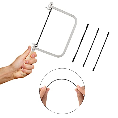 Scroll Saw Blade Carbon Steel 10/14/18/24 Teeth Pinned Scroll Saw Blade with Cross Pin for Sawing Wood Soft Metals Plastic 127mm 24 Pieces