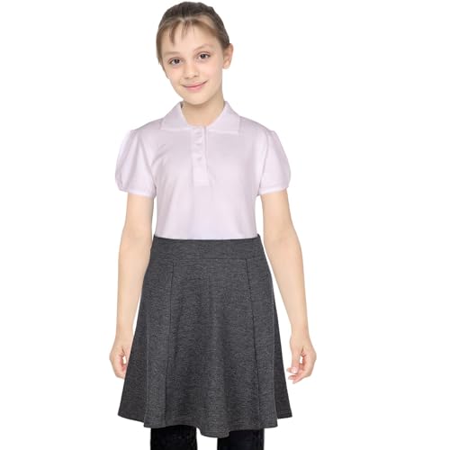 A2Z 4 Kids Girls Plain School Uniform Skater Skirts Knee Len